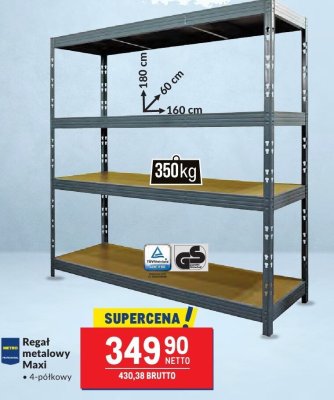 Regał metalowy Maxi promocja w Makro