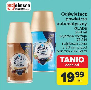 Zapas drzewo sandałowe z bali i jaśmin Glade by brise automatic spray promocja