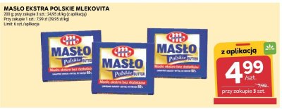 Masło ekstra polskie  promocja w Stokrotka