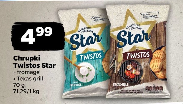 Chrupki fromage STAR TWISTOS promocja