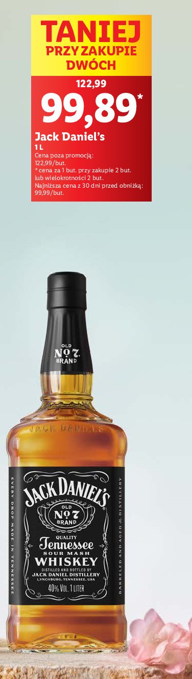 Whiskey Jack daniel's old no. 7 promocja w Lidl