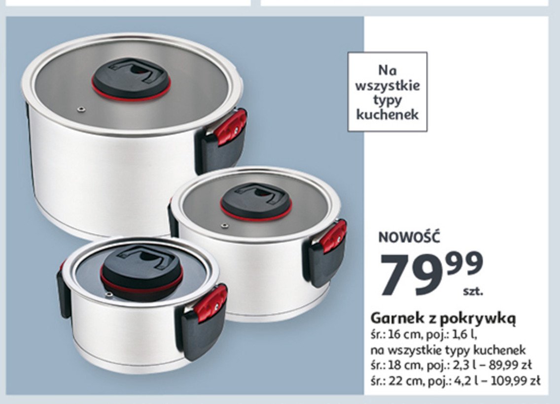 Garenk z pokrywk膮 18 cm MAESTRO promocja