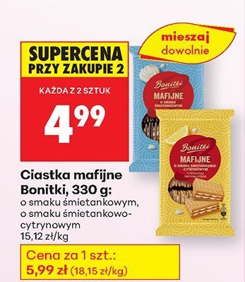 Ciastka marfine Bonitki, 330 g promocja w Biedronka