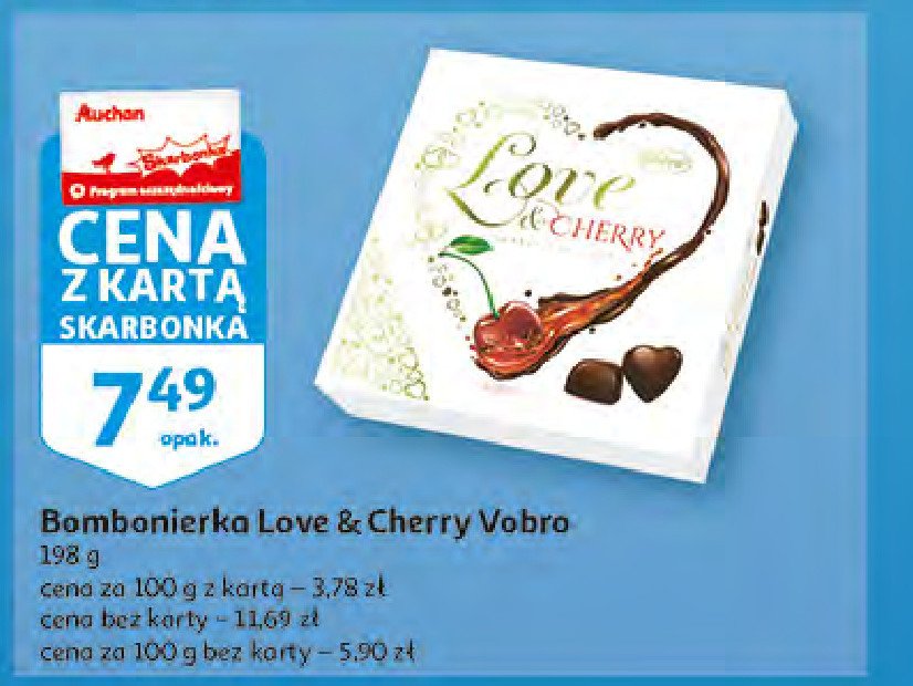 Bombonierka Vobro love & cherry promocje