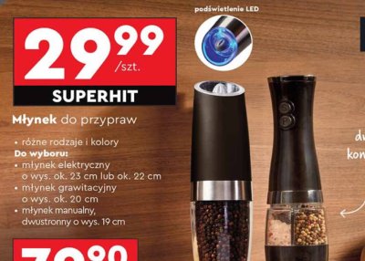 Młynek do przypraw Ambition promocja w Biedronka