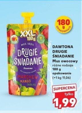 Mus marchew-mango-jabłko Drugie śniadanie promocja w Kaufland