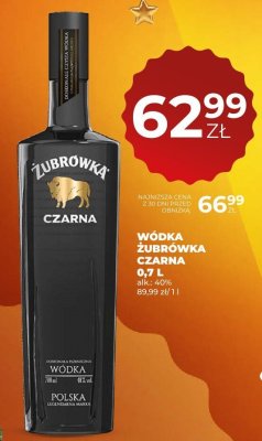 Wódka Żubrówka Czarna 0,7 L promocja w Duży Ben