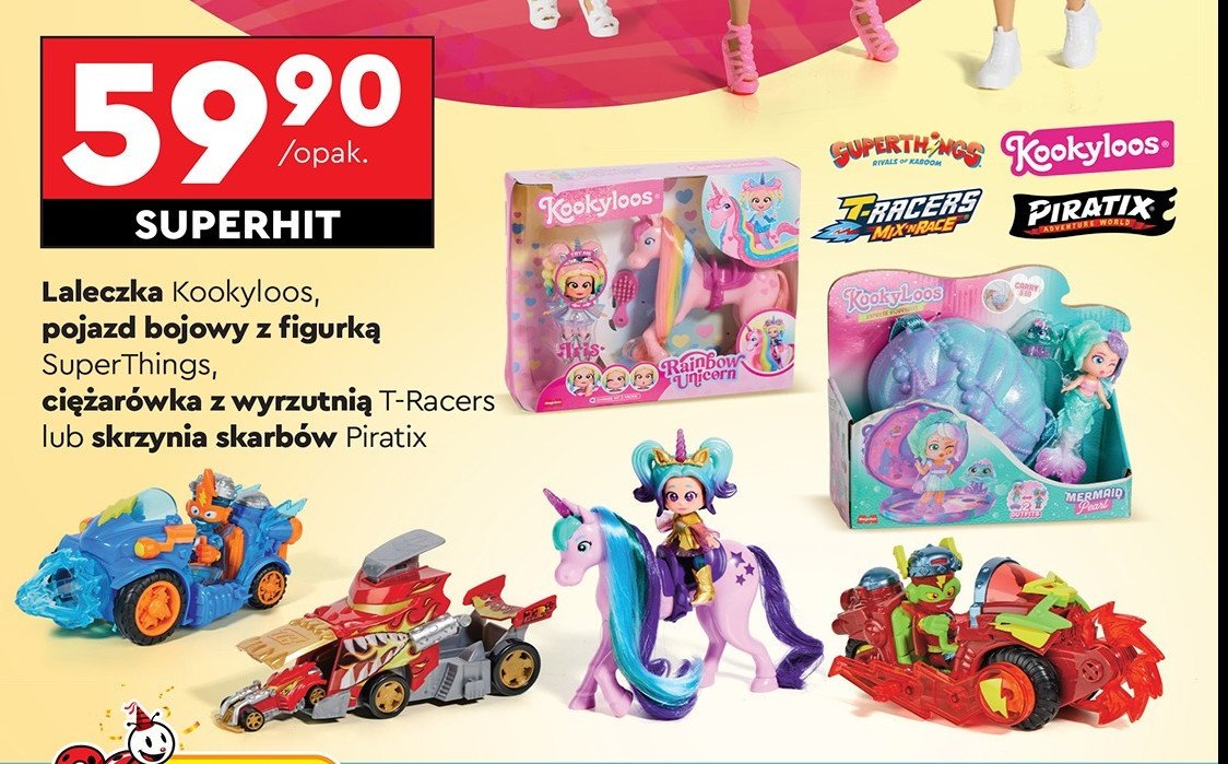 Ciężarówka z wyrzutnią t-racers promocja w Biedronka