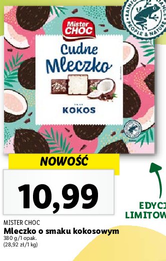 Mleczko kokosowe Mister choc promocja