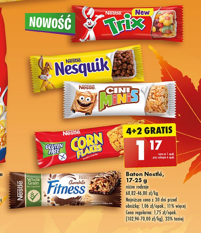 Baton Nestle corn flakes Corn flakes (nestle) promocja