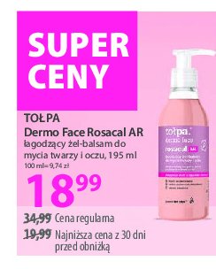 Żel-balsam do mycia twarzy Tołpa: dermo face, rosacal promocja w Hebe