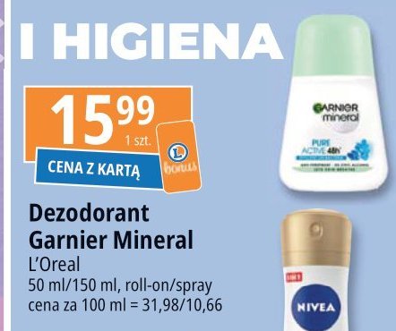 Dezodorant Garnier mineral action control promocja