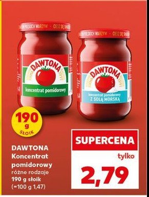 Koncentrat pomidorowy z sol膮 morsk膮 Dawtona promocja