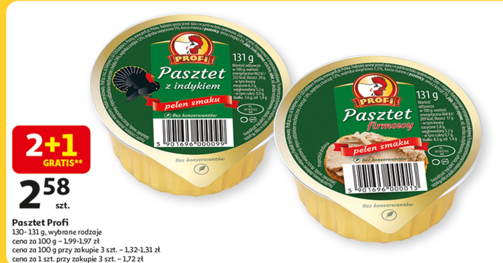 Pasztet z indykiem Profi wielkopolski promocja w Auchan