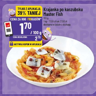 Krajanka po kaszubsku Fraster Fish 180 g promocja w POLOmarket