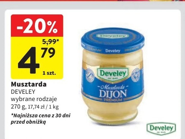 Musztarda dijon Develey promocja