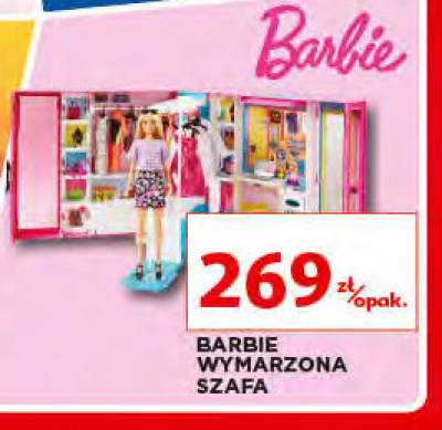 Lalka wymarzona szafa Barbie promocja