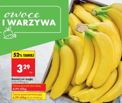 Banan na wagę promocja w Biedronka