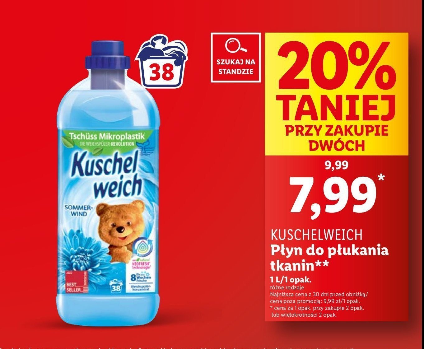 Płyn do płukania sommerwind Kuschelweich promocja w Lidl