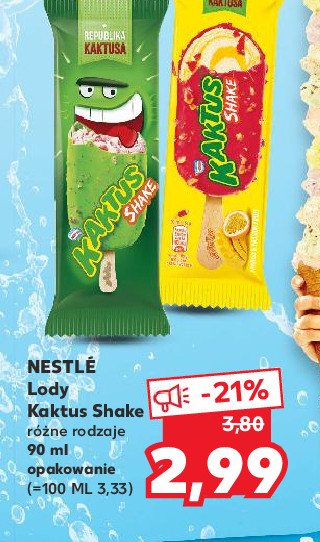 Lody shake śmietankowo-truskawkowe Nestle kaktus promocje
