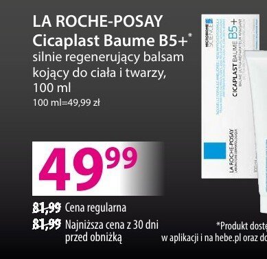 Krem LA ROCHE-POSAY Cicaplast Baume B5+ kojąco-regenerujący balsam do twarzy i ciała promocja w Hebe
