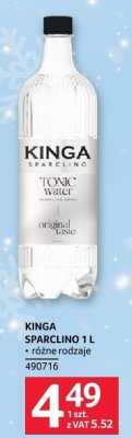 Woda tonizująca Kinga Sparkling Tonic Water różne rodzaje promocja w Selgros