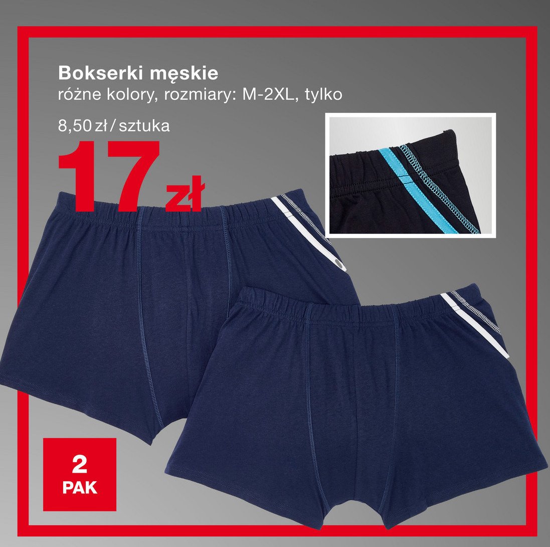 Bokserki męskie roz. m-2xl promocja