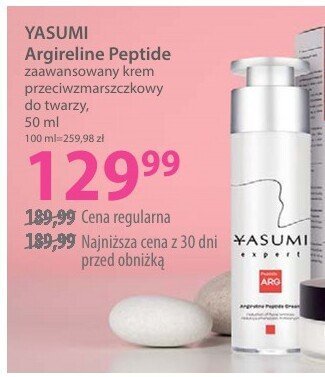 Krem Argireline Peptide zaawansowany krem przeciwzmarszczkowy do twarzy YASUMI promocja w Hebe