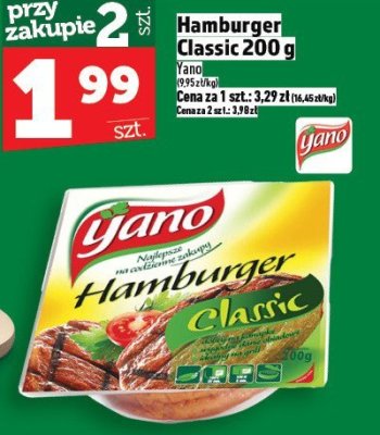 Hamburger Classic Yano 200 g promocja w TOPAZ