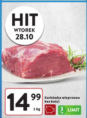 Kark贸wka wieprzowa bez ko艣ci kotlety Haga promocja w Intermarche