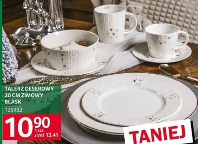 Talerz deserowy 20 cm zimowy Blask promocja w Selgros