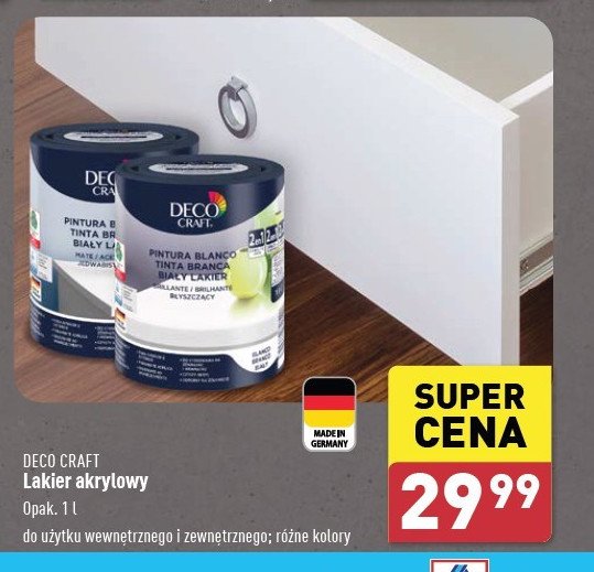 Lakier akrylowy błyszczący Deco craft promocja