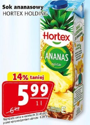 Sok Sok ananasowy HORTEX HOLDING promocja w Prim Market