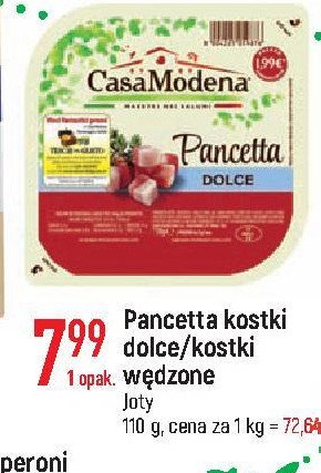 Boczek wędzony w kostce Casa modena promocja w Netto
