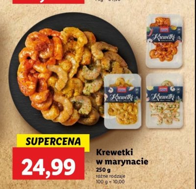 Krewetki gotowane w marynacie cytrynowo-czosnkowej Abramczyk promocja
