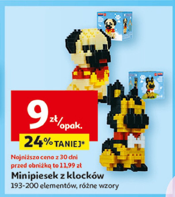 Minipieseczki z klocków promocja w Auchan