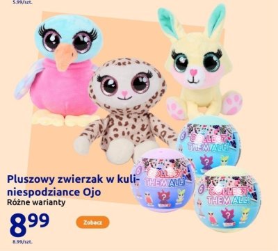 Pluszowy zwierzak w kuli-niespodziance różne warianty promocja w Action