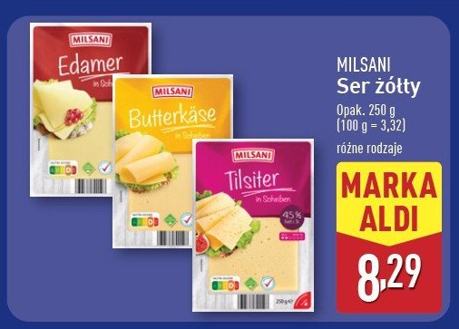 Ser edamer Milsani promocja w Aldi