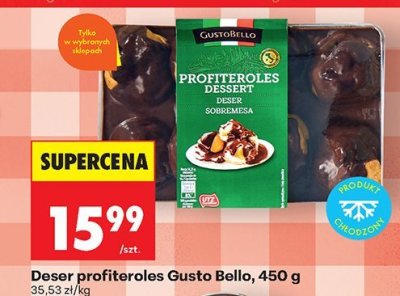 Deser profiteroles Gusto Bello promocja w Biedronka