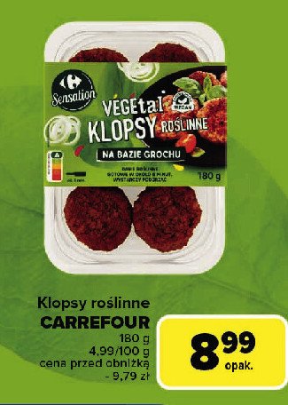 Klopsy roślinne Carrefour sensation promocja