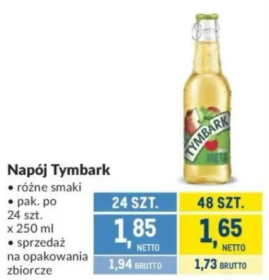 Napój Tymbark promocja w Makro