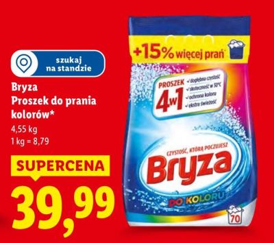 Proszek do prania Bryza Proszek do prania kolorów promocja w Lidl