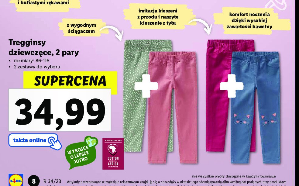 Tregginsy dziewcz臋ce rozm. 86-116 promocja