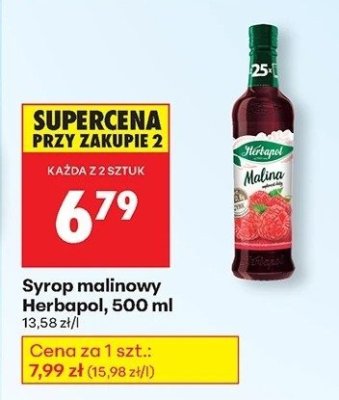 Syrop malinowy promocja w Biedronka