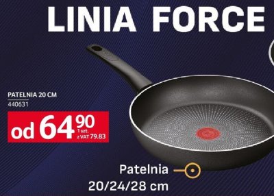 Patelnia Tefal Linia Force 20 cm promocja w Selgros