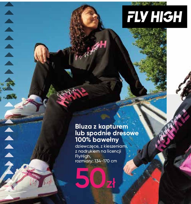 Bluza z kapturem fly high 134-170 cm promocja