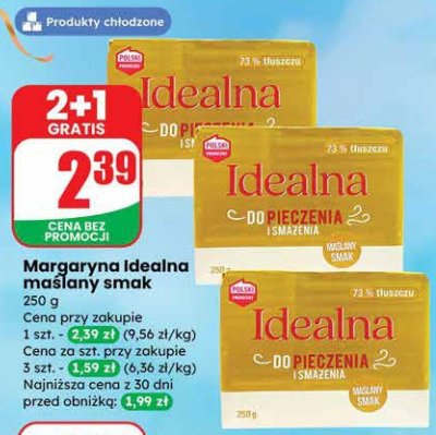 Margaryna Idealna maślany smak promocja w Dino