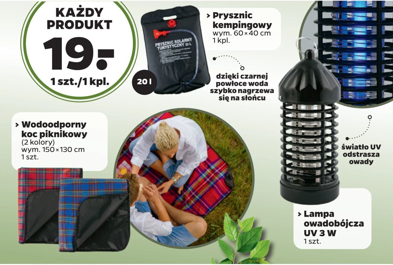 Koc piknikowy 150 x 130 cm promocja