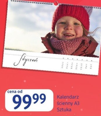 Kalendarz ścienny A3 Sztuka promocja w Drogerie DM