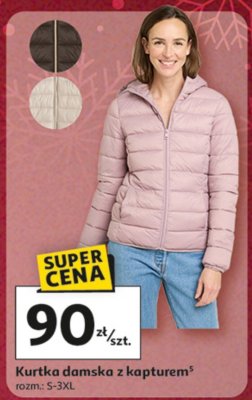 Kurtka damska z kapturem rozm. S-3XL promocja w Auchan